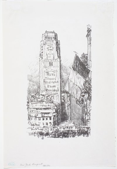 New York Boeket door Childe Frederick Hassam