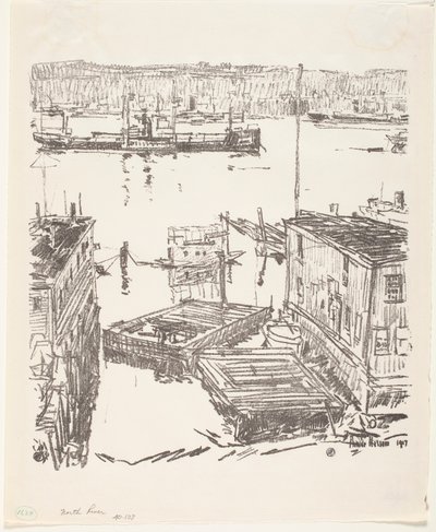 Noordrivier door Childe Frederick Hassam