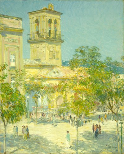 Straat van de Grote Kapitein, Cordoba door Childe Frederick Hassam