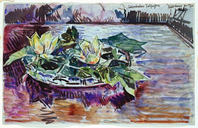 Tulpen in een Kom door Childe Frederick Hassam