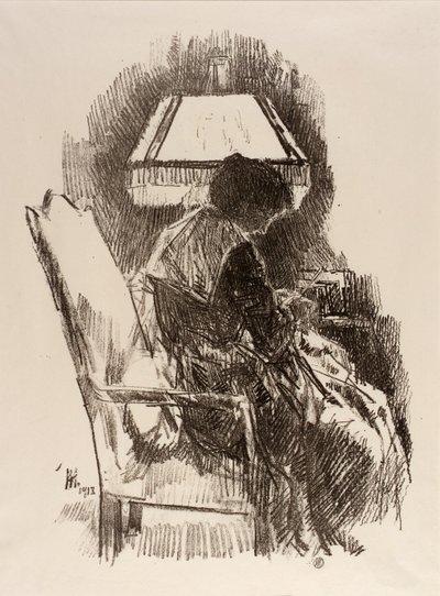Mevrouw Hassam, Breien door Childe Hassam