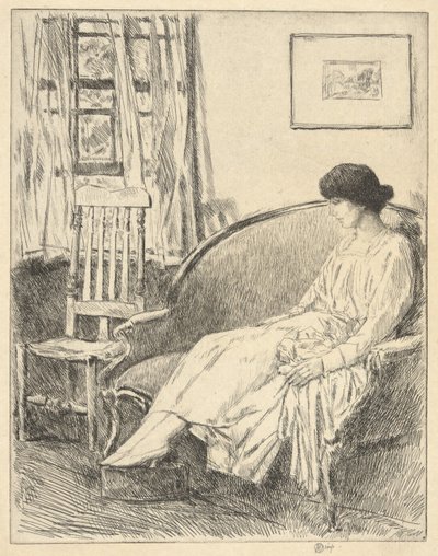 Open raam door Childe Hassam