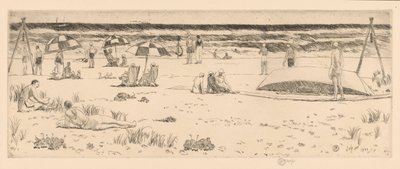 The Beach Club, Easthampton door Childe Hassam