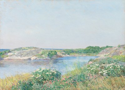 De kleine vijver, Appledore door Childe Hassam