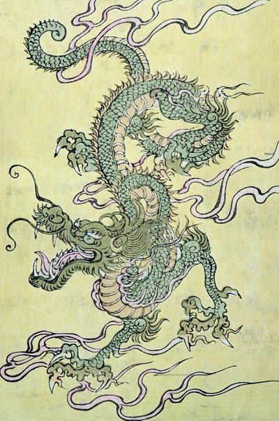 Een Chinese draak door Chinese School