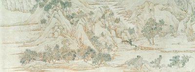 Chinees landschap, Ming-dynastie door Chinese School