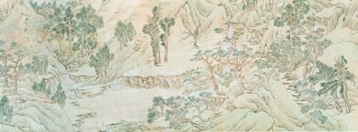 Landschap, Ming-dynastie door Chinese School