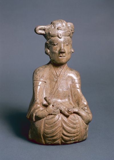 Zittend figuur, Westelijke Jin, 265-316 door Chinese School