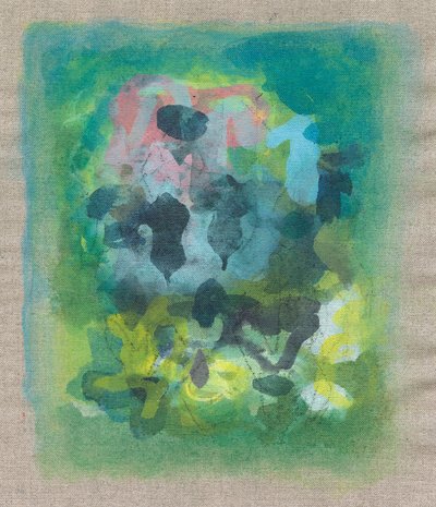 Abstracte compositie IV, 2023 (gemengde techniek - acrylinkt, door Ching Fun Tso