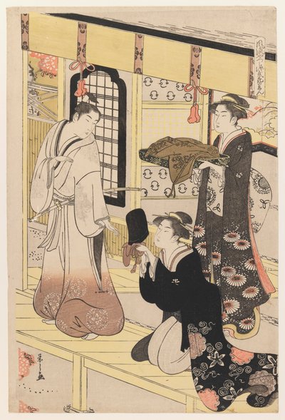 Hana no En, uit Acht Uitzichten van Vermomde Genji, ca. 1790 door Chobunsai Eishi