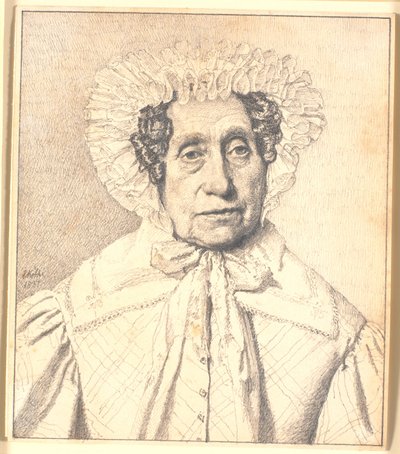Portret van Maren Krohn, geboren Rasmussen door Christen Købke