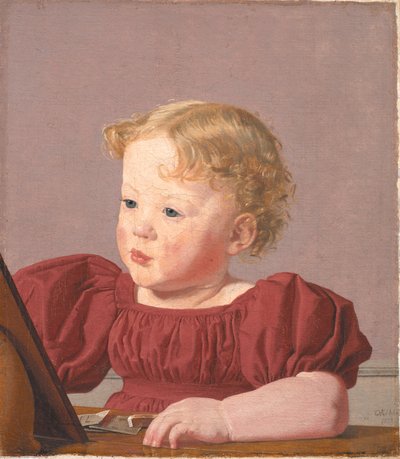 Ida Thiele als kind door Christen Schjellerup Kobke