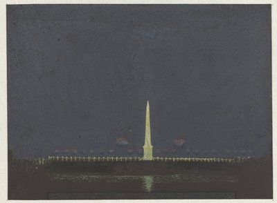 De illuminatie op den hooge sluis ter gelegenheid der geboorte van de jonge prins (dagboek, 2 mei) door Christiaan Andriessen