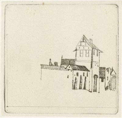 Stadsmuren door Christiaan Friedrich Ruppe