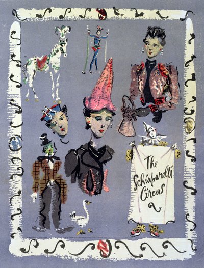 Advertentie voor het modehuis van Schiaparelli door Christian Bérard