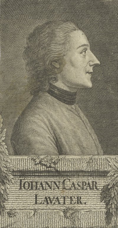 Portret van de dichter en fysiognomist Johann Kaspar Lavater 1741-1801, 1773 door Christian Friedrich Fritzsch