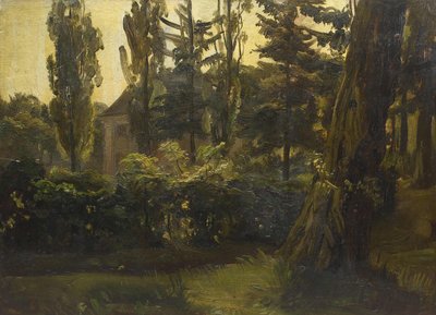 Duits: In de grote tuin, Dresden door Christian Friedrich Gille