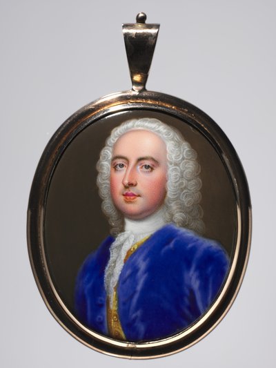 Portret van een man door Christian Friedrich Zincke