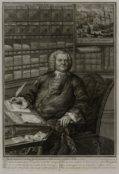 Portret van Burchard Fixen door Christian Fritzsch