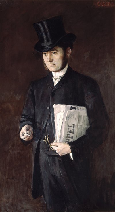 Redacteur Ola Thommessen door Christian Krohg