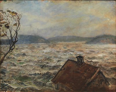 Uitzicht vanaf Bjelkeviken door Christian Krohg