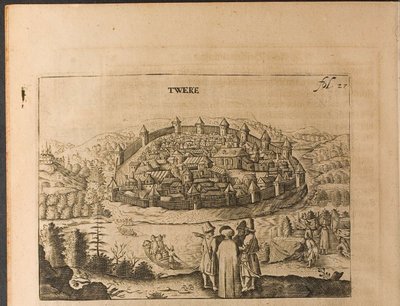 Tver Illustratie uit Reizen naar de Grote Hertog van Moskou en de Koning van Perzië door Adam Olearius door Christian Lorenzen Rothgiesser