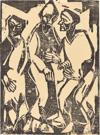 Deliberatie Beratung, 1913 door Christian Rohlfs
