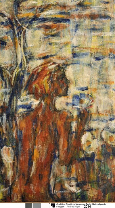 Kind in Blüten door Christian Rohlfs
