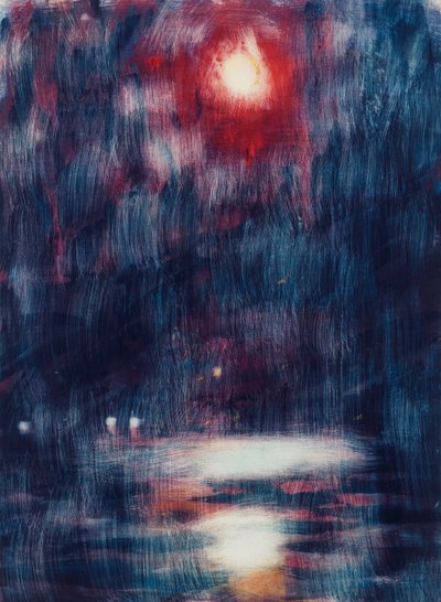 Maanlicht op het Lago Maggiore door Christian Rohlfs