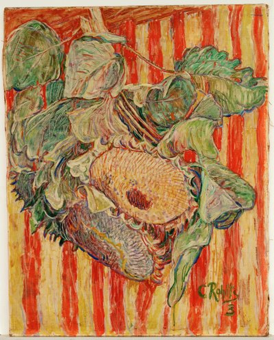 Zonnebloemen (schilderij op canvas) door Christian Rohlfs