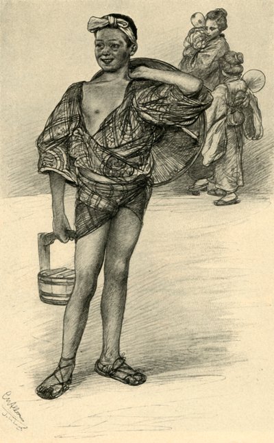 Japanse jongen, 1898 door Christian Wilhelm Allers