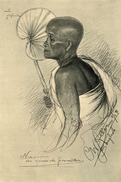 Nim - een Siamese grootmoeder, Bangkok, 1898 door Christian Wilhelm Allers