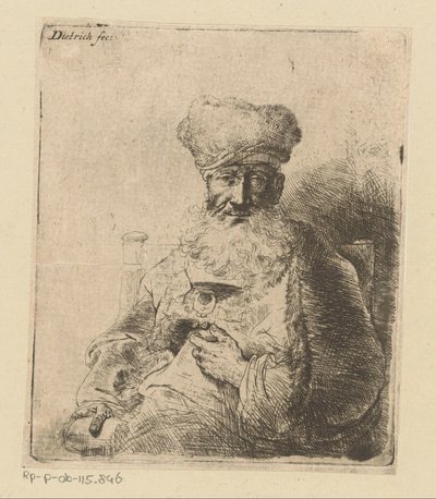 Borstbeeld van een Joodse priester door Christian Wilhelm Ernst Dietrich