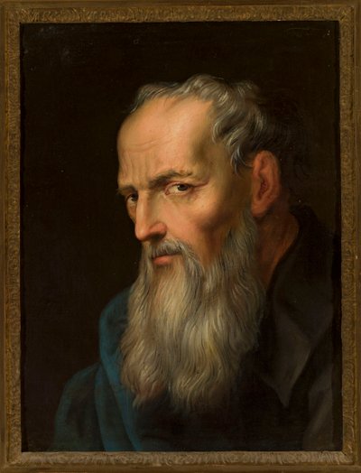 Hoofd van een oude man (Sint-Paulus?) door Christian Wilhelm Ernst Dietrich