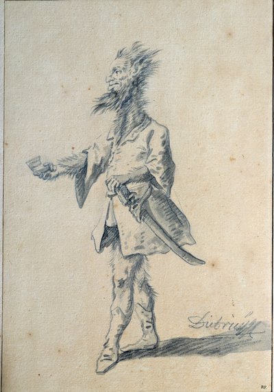 De wilde man door Christian Wilhelm Ernst Dietrich