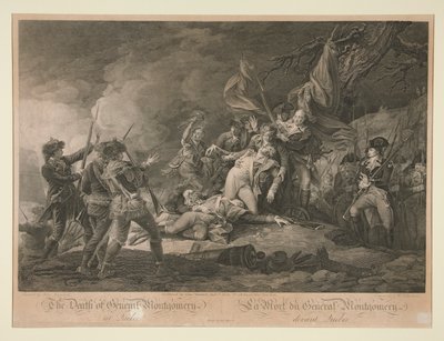 De Dood van Generaal Montgomery van Quebec door Christian Wilhelm Ketterlinus