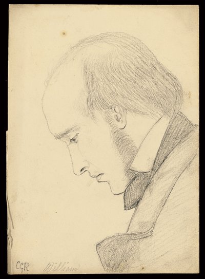 Portret van William Michael Rossetti door Christina Georgina Rossetti
