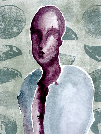 Abstracte persoon door Christina Misuro