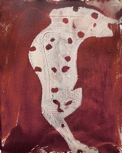 Gevlekt abstract dier door Christina Misuro