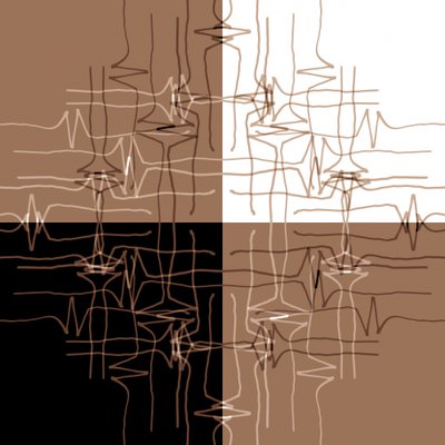 Abstracte golfpatronen door Christina Sillen
