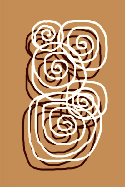 Abstracte krullen door Christina Sillen