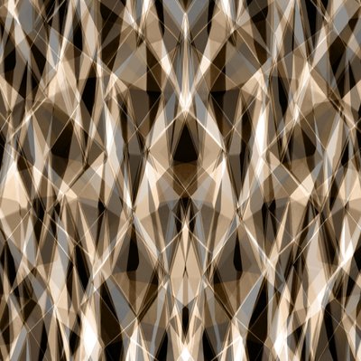 Warme geometrische abstractie door Christina Sillen