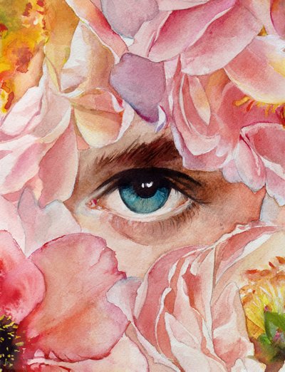 Dromerige roze bloemen door Christine Lindstrom