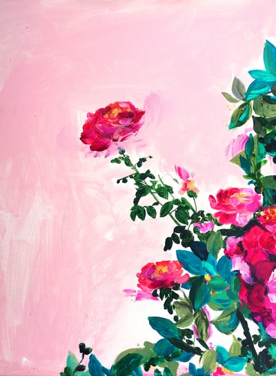 Kleurrijke rozentuin door Christine Lindstrom