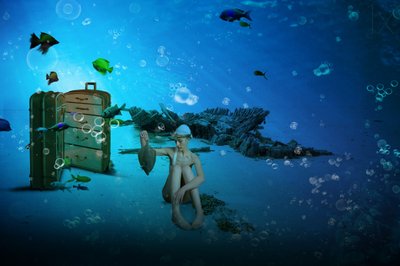 Onderwaterdroomlandschap door Christine von Diepenbroek