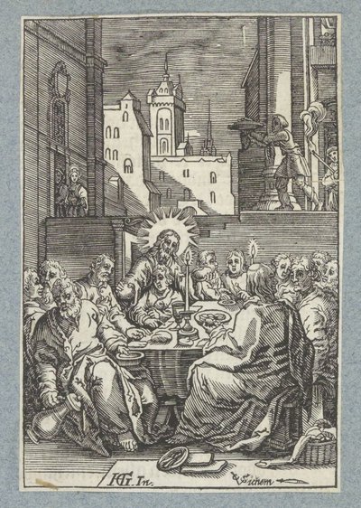 Laatste avondmaal door Christoffel van Sichem (II)