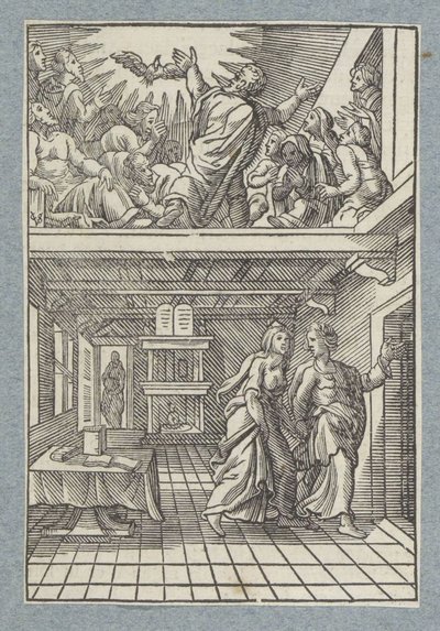 Uitstorting van de Heilige Geest door Christoffel van Sichem (II)