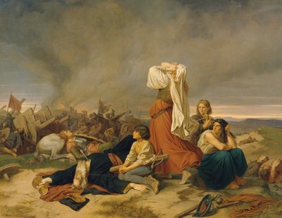 De slag bij Lipan 1434 door Christoph Christian Ruben