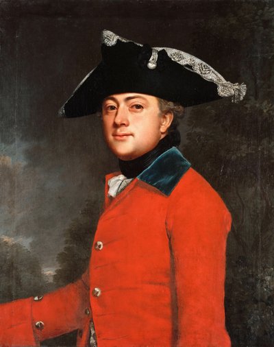Duits: Brigademajoor Georg Heinrich von Berenhorst (1733-1814) Brigademajoor Georg Heinrich Beerhorst door Christoph Friedrich Reinhold Lisiewski