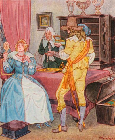 Bezoek bij de juwelier door Christophe (1856 1945)